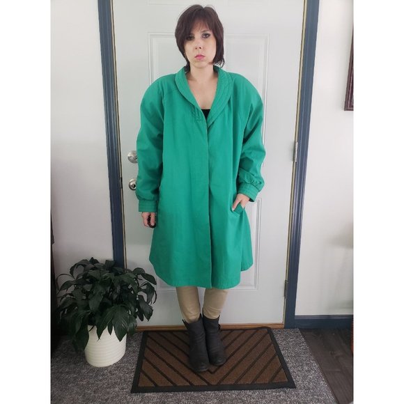 80s Teal Overcoat‎ - Picture 1 of 4